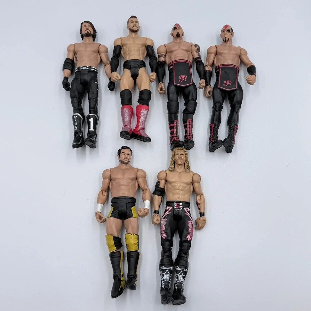WWE Mattel Wrestling Figure Lot of 6 AJ Styles Edge Austin Aries The Ascension